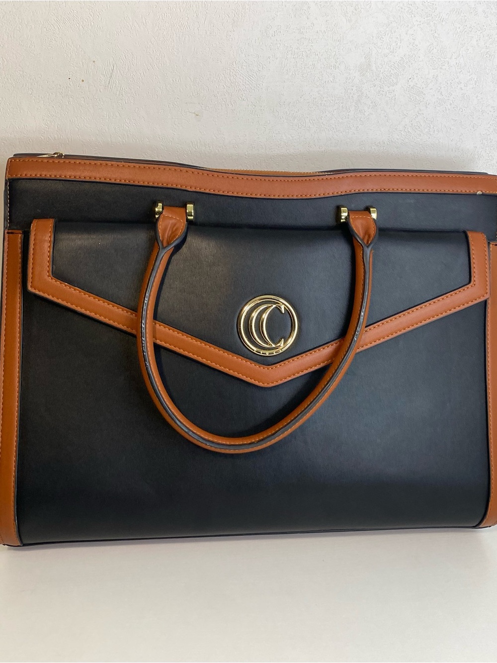 CLUCI Leather Briefcase for Women 15.6 Inch Laptop Business Computer Ladies Work